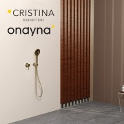 Pack mitigeur douche encastre tige 6 cm pmr or brosse - CRISTINA ONDYNA XTV63796P 