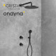 Pack encastre triverde 2 boutons black mat - CRISTINA ONDYNA XTV68313