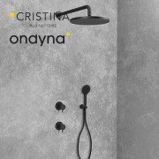 Pack encastre triverde 2 boutons black mat - CRISTINA ONDYNA XTV68313 