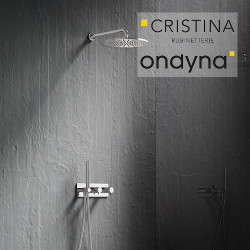 Pack facade douche thermostatique 3 sorties - CRISTINA ONDYNA XTV70251S 