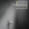 Pack facade douche thermostatique 3 sorties - CRISTINA ONDYNA XTV70251S 