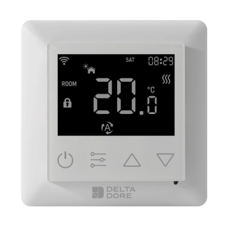 Thermostat de chauffage électrique intelligent Tybox Zigbee Blanc - Delta Dore 6151059