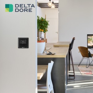 Thermostat de chauffage électrique intelligent Tybox Zigbee Noir - Delta Dore 6151060