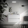 Meuble et vasque de salle de bain Noja 800 White Satin - SALGAR 106125