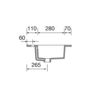 Meuble et vasque de salle de bain Noja 800 White Satin - SALGAR 106125