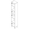 Colonne 2 portes INFINITY Chêne Africain - SALGAR 106308