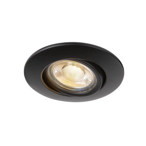Encastrés plafond intérieurs 230V EASY-INSTALL QPAR51 encastré de plafond intérieur rond noir GU10/QPAR51 20W - SLV 1003344 