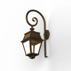 Applique Avenue 2 N°2 LED clair Patiné doré 009 - PRADIER 102105009 