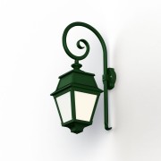 Applique Avenue 2 N°2 LED opale Vert Anglais 019 - PRADIER 102106019 