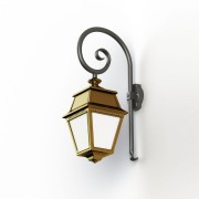 Applique Avenue 2 N°2 LED opale Laiton vernis teinté 070 - PRADIER 102106070 