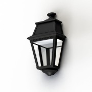 Applique Avenue 2 N°3 LED Diffuseur clair Noir 000 - PRADIER 102108000 