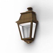 Applique Avenue 2 N°3 LED Diffuseur clair Patine dorée 009 - PRADIER 102108009 