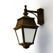 Applique Avenue 2 N°4 LED opale Patiné doré 009 - PRADIER 102112009 