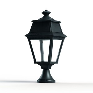 Borne Avenue 2 N°5 LED clair Vert de gris 008 - PRADIER 102114008 