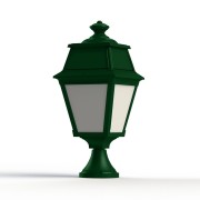 Borne Avenue 2 N°5 LED opale Vert sapin 067 - PRADIER 102115067 