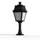 Borne Avenue 2 N°6 LED opale Noir foncé 000 - PRADIER 102118000