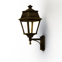 Applique Avenue 2 N°7 LED clair Patiné doré 009 - PRADIER 102120009 