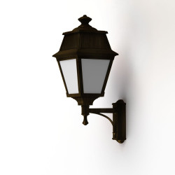 Applique Avenue 2 N°7 LED opale Patiné doré 009 - PRADIER 102121009 