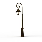 Lampadaire Avenue 2 N°8 LED clair Patiné doré 009 - PRADIER 102123009 