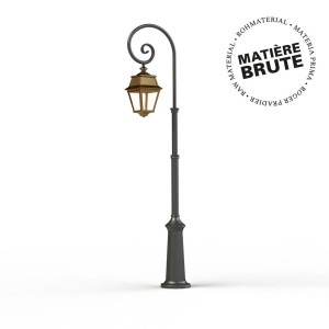 Lampadaire Avenue 2 N°8 LED Laiton brut 072 Diffuseur clair - PRADIER 102123072 