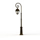 Lampadaire Avenue 2 N°8 LED opale Patiné doré 009 - PRADIER 102124009