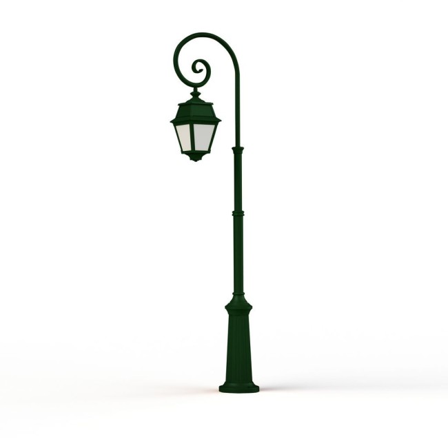 Lampadaire Avenue 2 N°8 LED opale Vert Anglais 019 - PRADIER 102124019 