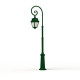 Lampadaire Avenue 2 N°8 LED opale Vert sapin 067 - PRADIER 102124067