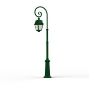 Lampadaire Avenue 2 N°8 LED opale Vert sapin 067 - PRADIER 102124067 