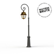 Lampadaire Avenue 2 N°8 LED Laiton brut 072 Diffuseur opale - PRADIER 102124072 