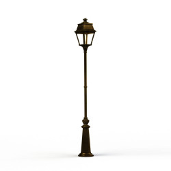 Lampadaire Avenue 2 N°9 LED clair Patiné doré 009 - PRADIER 102126009 
