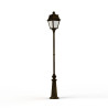 Lampadaire Avenue 2 N°9 LED opale Patiné doré 009 - PRADIER 102127009
