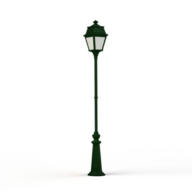 Lampadaire Avenue 2 N°9 LED opale Vert Anglais 019 - PRADIER 102127019 
