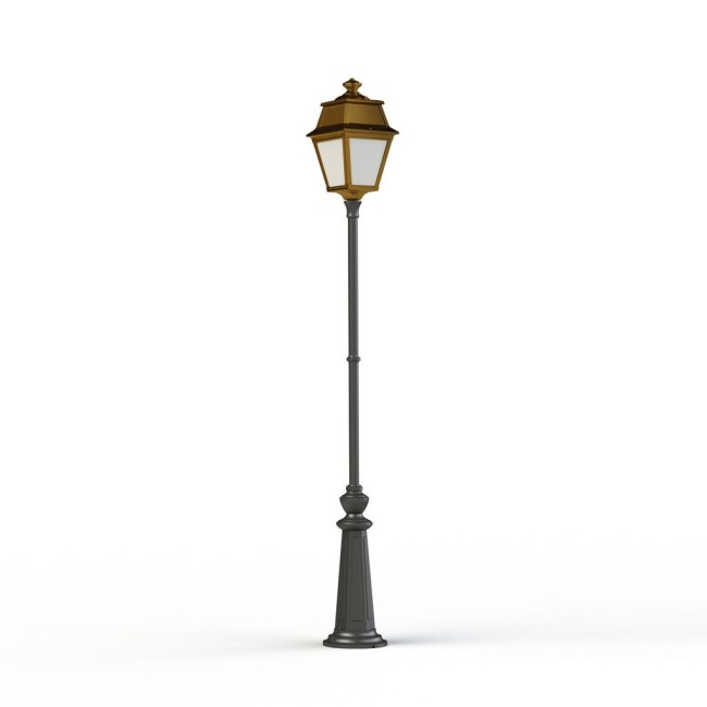 Lampadaire Avenue 2 N°9 LED opale Laiton vernis teinté 070 - PRADIER 102127070 
