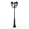 Lampadaire Avenue 2 N°11 LED opale Noir foncé 000 - PRADIER 102130000