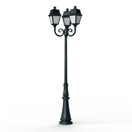 Lampadaire Avenue 2 N°11 LED opale Vert de gris 008 - PRADIER 102130008 