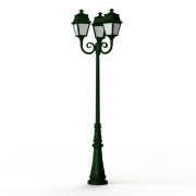 Lampadaire Avenue 2 N°11 LED opale Vert Anglais 019 - PRADIER 102130019 