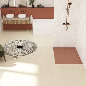 Receveur extra-plat 120X70 Kinesurf Nova Terracotta mat - KINEDO RD1236TM