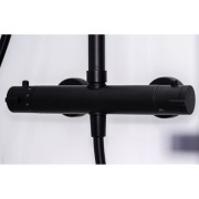 Colonne de douche thermostatique Aquafactory Noir mat - KINEDO CD360