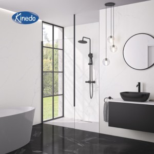 Colonne de douche thermostatique Aquafactory Noir mat - KINEDO CD360
