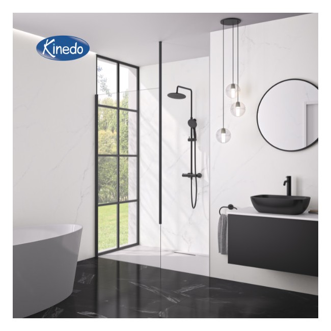 Colonne de douche thermostatique Aquafactory Noir mat - KINEDO CD360