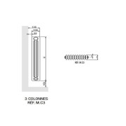 Radiateur chauffage central ACOVA VUELTA Vertical 1464W M2C3-08-200