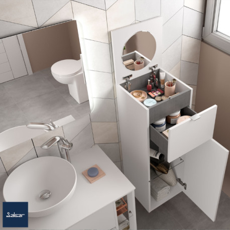 Coiffeuse avec miroir WHITE COTTON ALLIANCE - SALGAR 96972