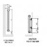 Radiateur chauffage central ACOVA - VUELTA HORIZONTAL 1210W M6C2-22-075