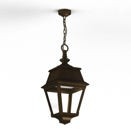 Suspension Avenue 2 N°1 LED clair Patiné doré 009 - PRADIER 102102009 