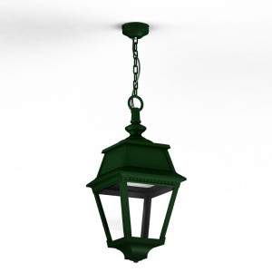 Suspension Avenue 2 N°1 LED clair Vert Anglais 019 - PRADIER 102102019 
