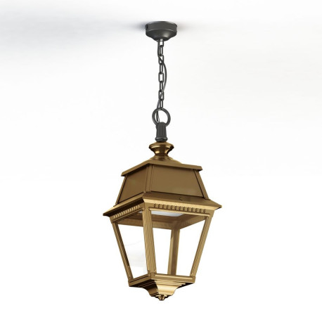 Suspension Avenue 2 N°1 LED clair Laiton vernis teinté 070 - PRADIER 102102070 