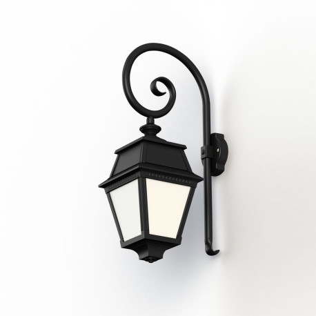 Applique Avenue 2 N°2 LED opale Noir foncé 000 - PRADIER 102106000 
