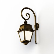 Applique Avenue 2 N°2 LED opale Patiné doré 009 - PRADIER 102106009 