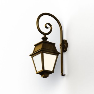 Applique Avenue 2 N°2 LED opale Patiné doré 009 - PRADIER 102106009 