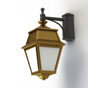 Applique Avenue 2 N°4 LED opale Laiton vernis teinté 070 - PRADIER 102112070 